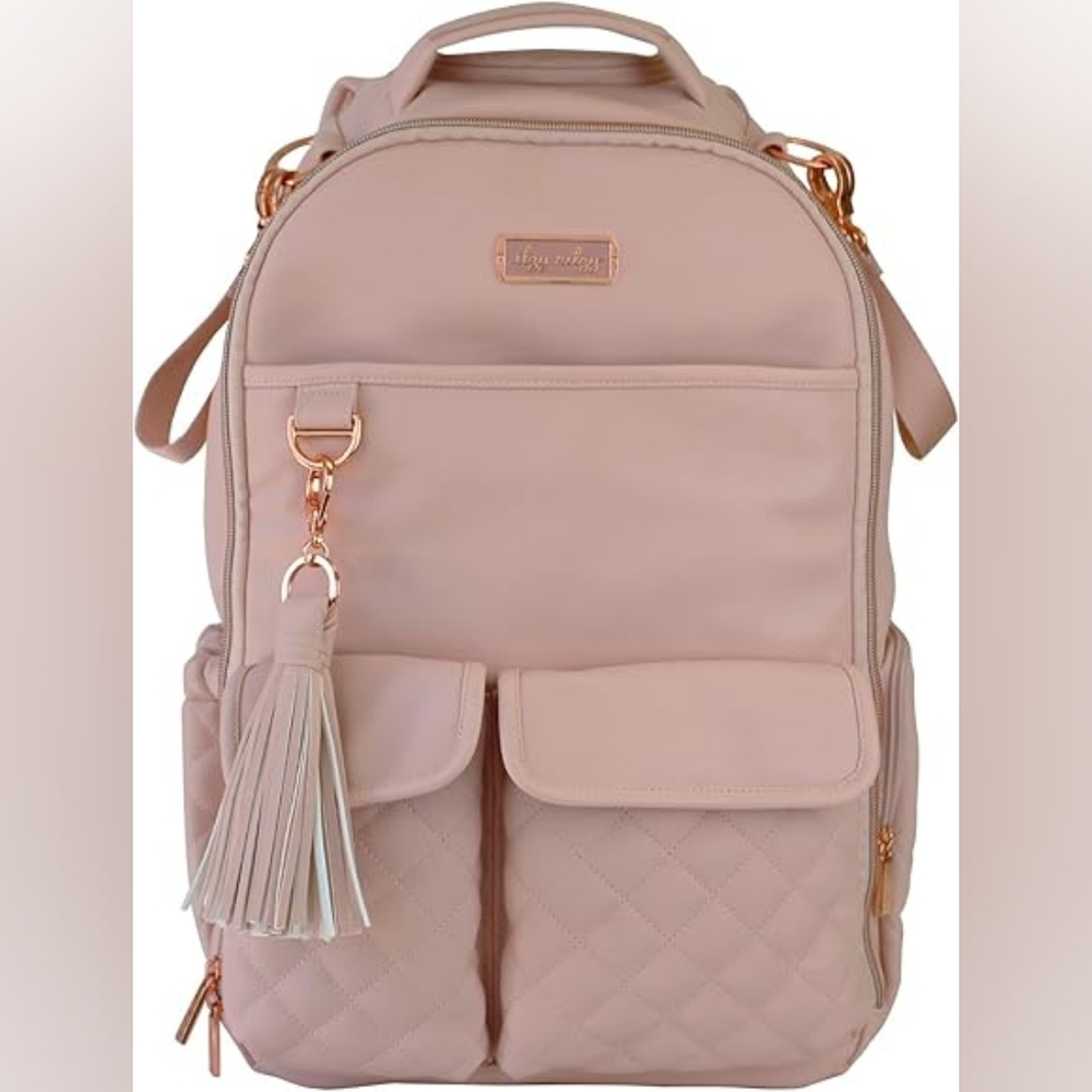 Itzy Ritzy Beige Backpack Diaper Bag